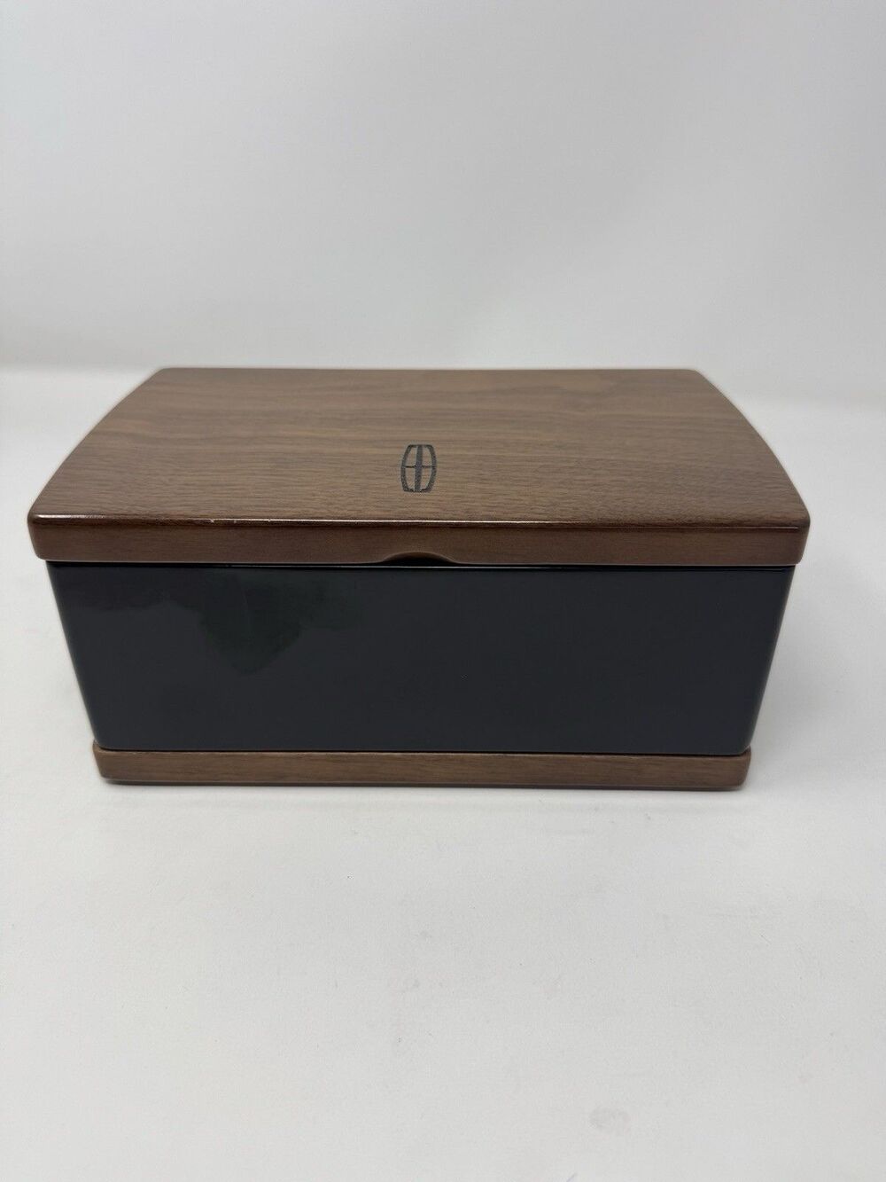 Lincoln Continental Walnut Wood Limited Edition Jewelry Box Brown Drawer Velvet